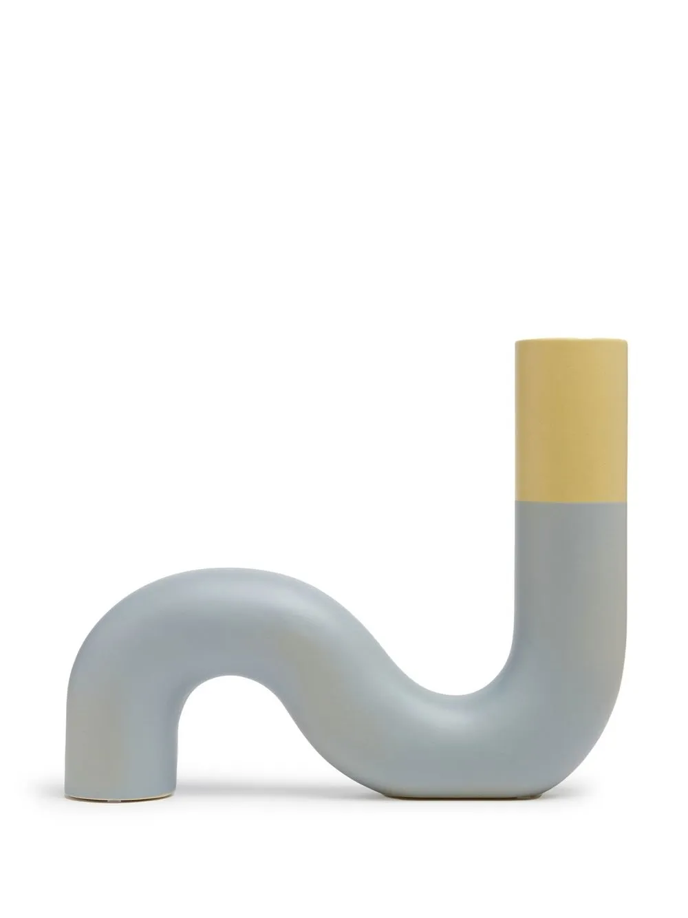 Shop Nuove Forme Pidou S-shape Vase In Blue