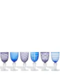 POLSPOTTEN Cobalt wine glasses (set of 6) - Blue