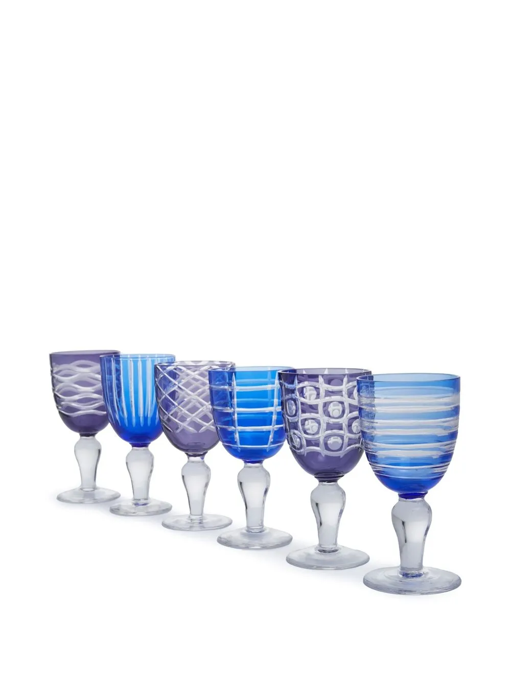  Polspotten Cobalt Wine Glasses (set Of 6) - Blue 
