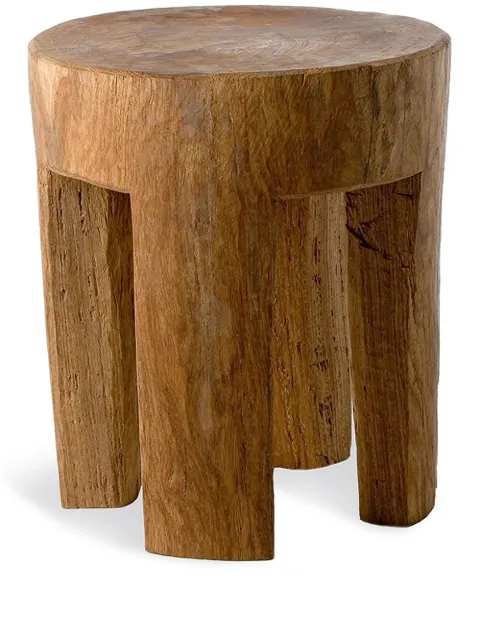POLSPOTTEN Round four-legs wood stool