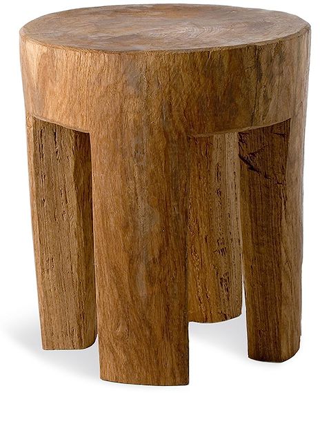 POLSPOTTEN Round four-legs wood stool