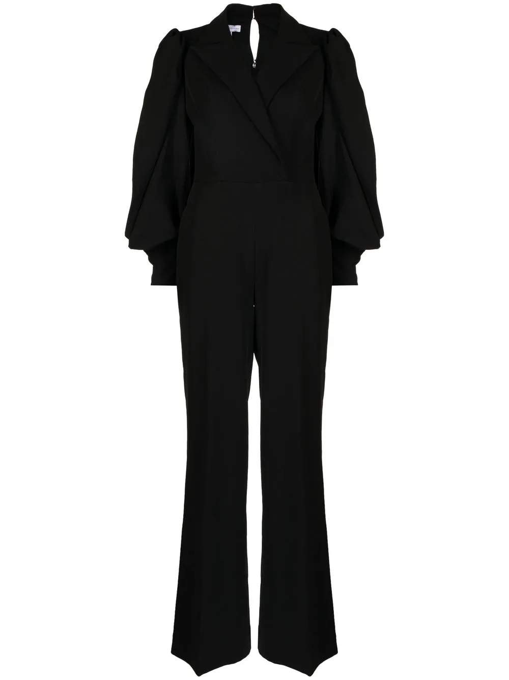 

BAZZA ALZOUMAN jumpsuit de vestir ancho - Negro