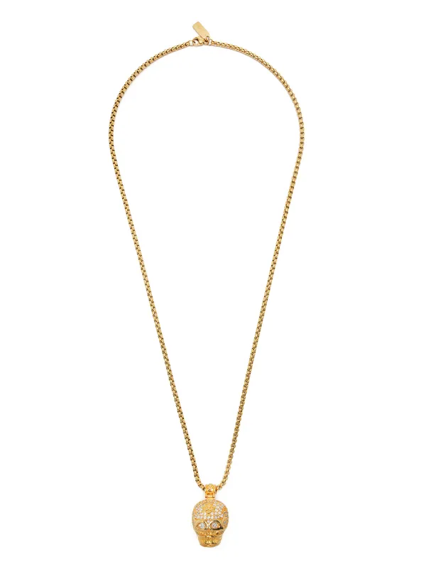 Nialaya Jewelry gold-plated skull 
