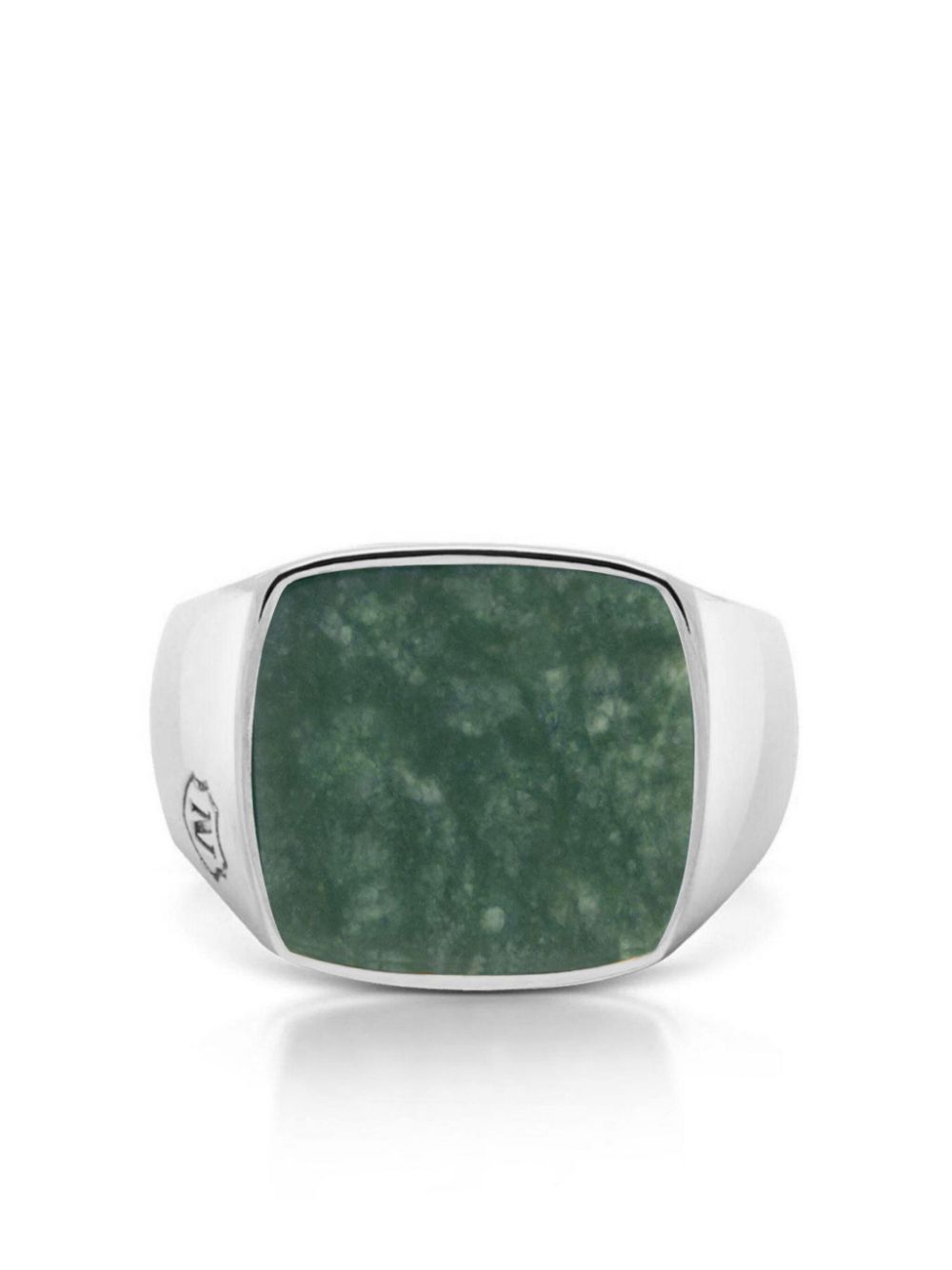 Nialaya Jewelry silver-plated jade ring