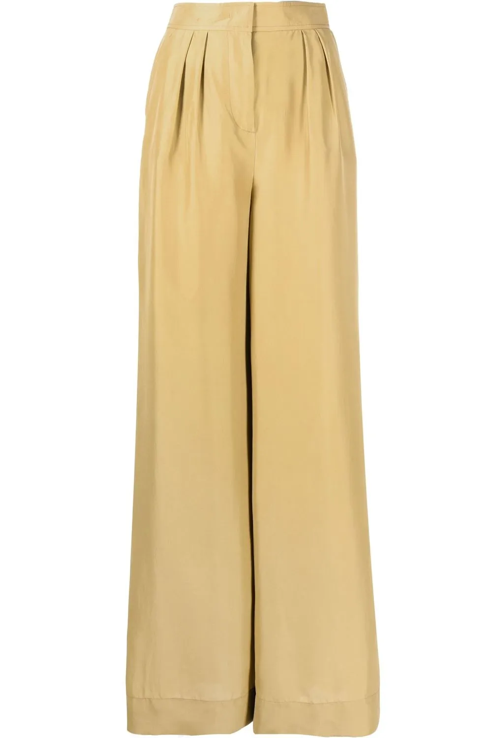 

Alberta Ferretti pantalones de seda anchos - Neutro