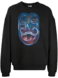 Haculla graphic-print cotton sweatshirt - Black