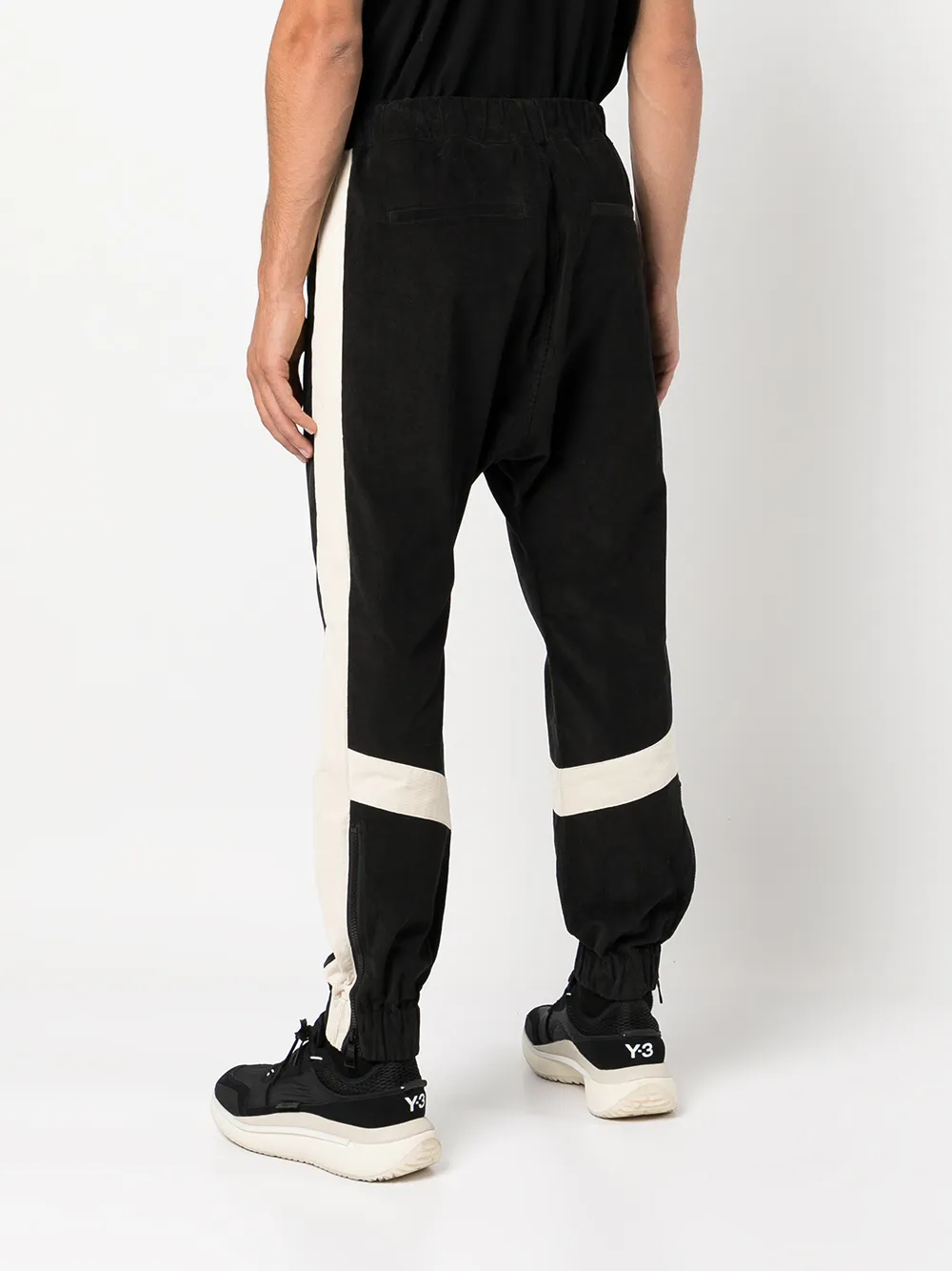 Affordable Marni embroidered-logo drop-crotch trousers Men