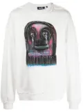Haculla graphic-print cotton sweatshirt - White