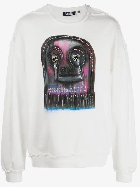 Haculla sweatshirt med grafisk tryk