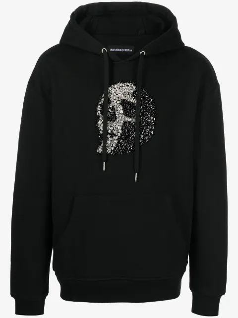 God's Masterful Children crystal-skull drawstring hoodie
