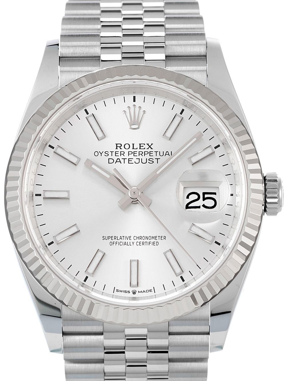 Rolex 2022 ongedragen Datejust horloge - Zilver