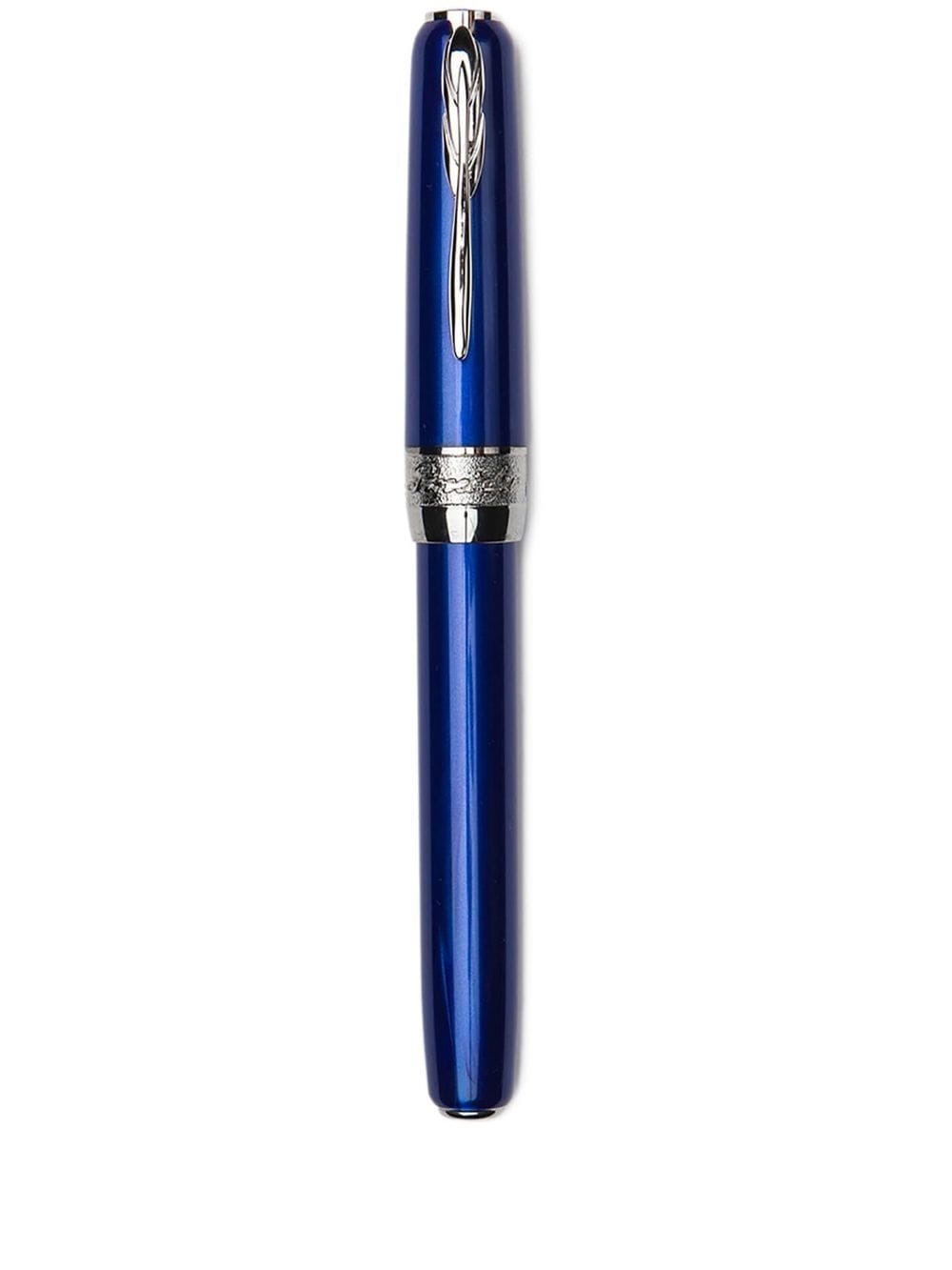 Pineider full metal jacket roller pen - Blue