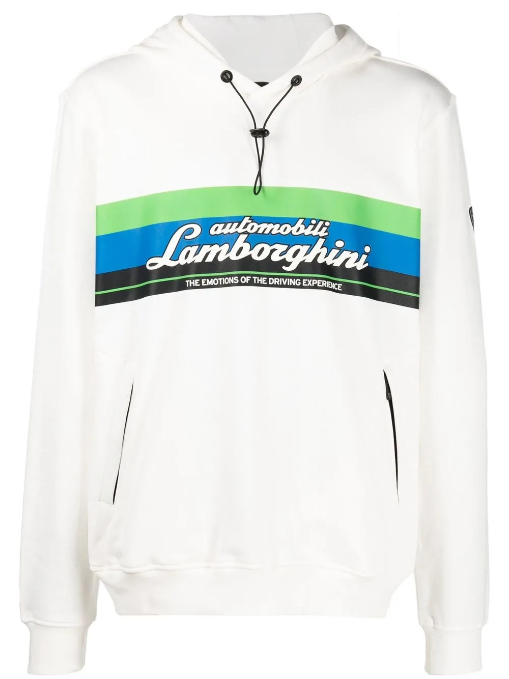 

Automobili Lamborghini hoodie con logo estampado - Blanco