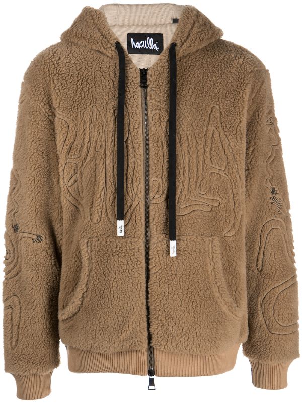 mens brown zip up jacket