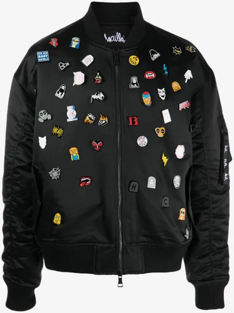 Haculla decorative pin-detail bomber jacket