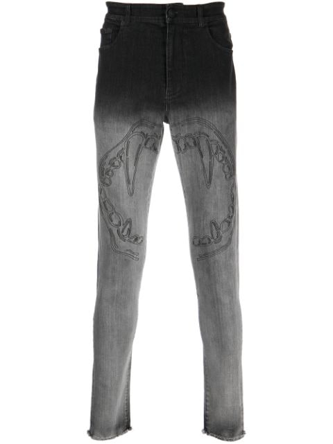 Haculla fang lips-print skinny jeans