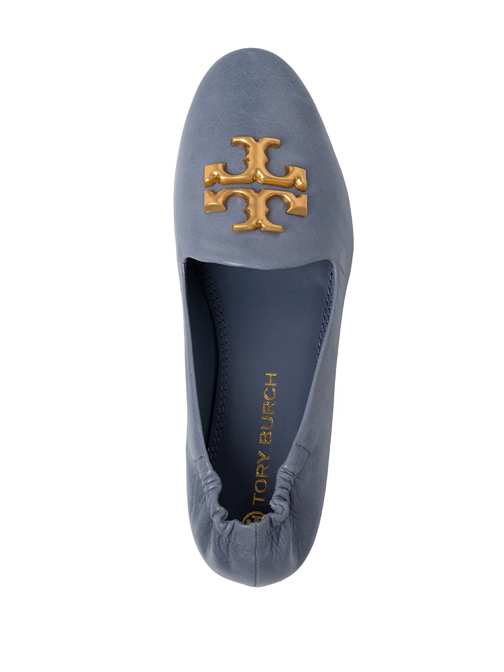 Tory Burch Eleanor Logo-plaque Loafers In Blau | ModeSens