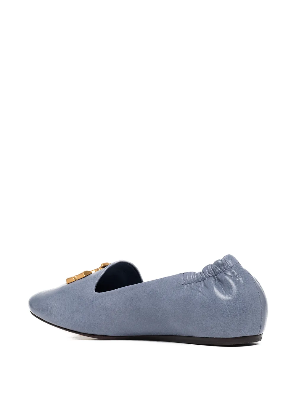 Tory Burch Eleanor Logo-plaque Loafers In Blau | ModeSens