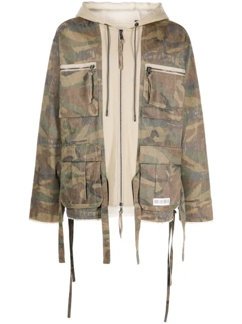 Mostly Heard Rarely Seen chamarra híbrida M65 con motivo militar