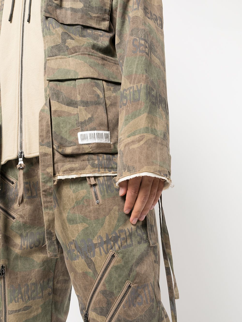 M65 迷彩拉链混搭设计夹克