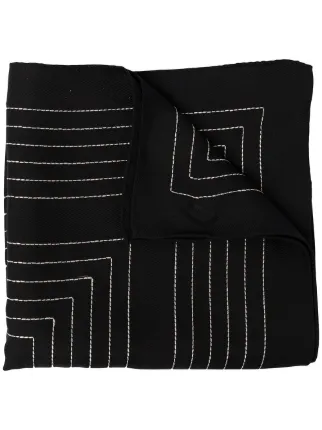 toteme ロゴ入り シルク スカーフ ブラック TOTEME ロゴ スカーフ | ブラック | FARFETCH JP
