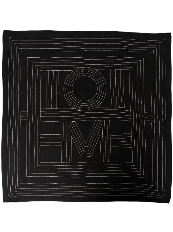 TOTEME ロゴ スカーフ | ブラック | FARFETCH JP TOTEME ロゴ スカーフ | ブラック | FARFETCH JP