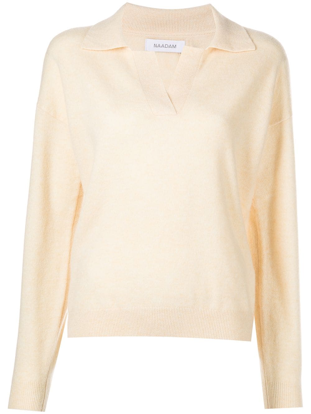 Naadam Fine Knit Long Sleeve Top In Neutrals