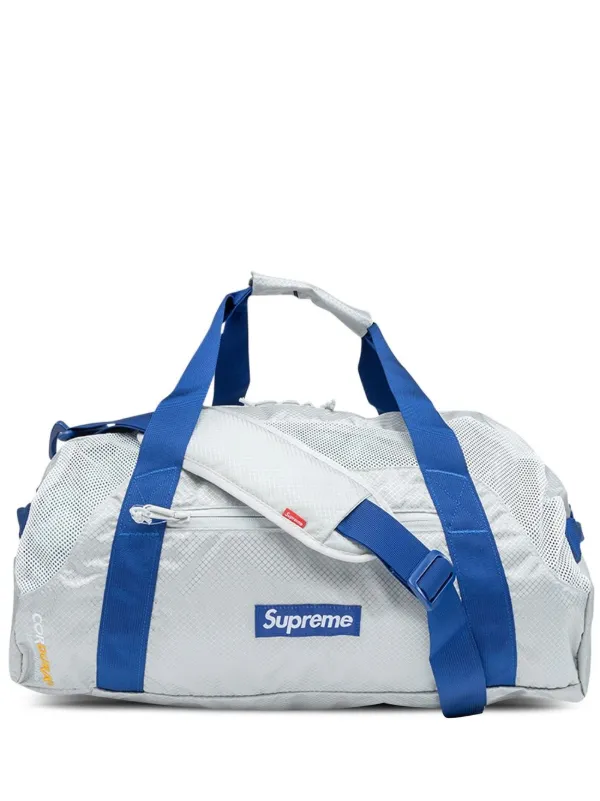 Supreme Mesh Panels Duffle Bag Grey FARFETCH TR