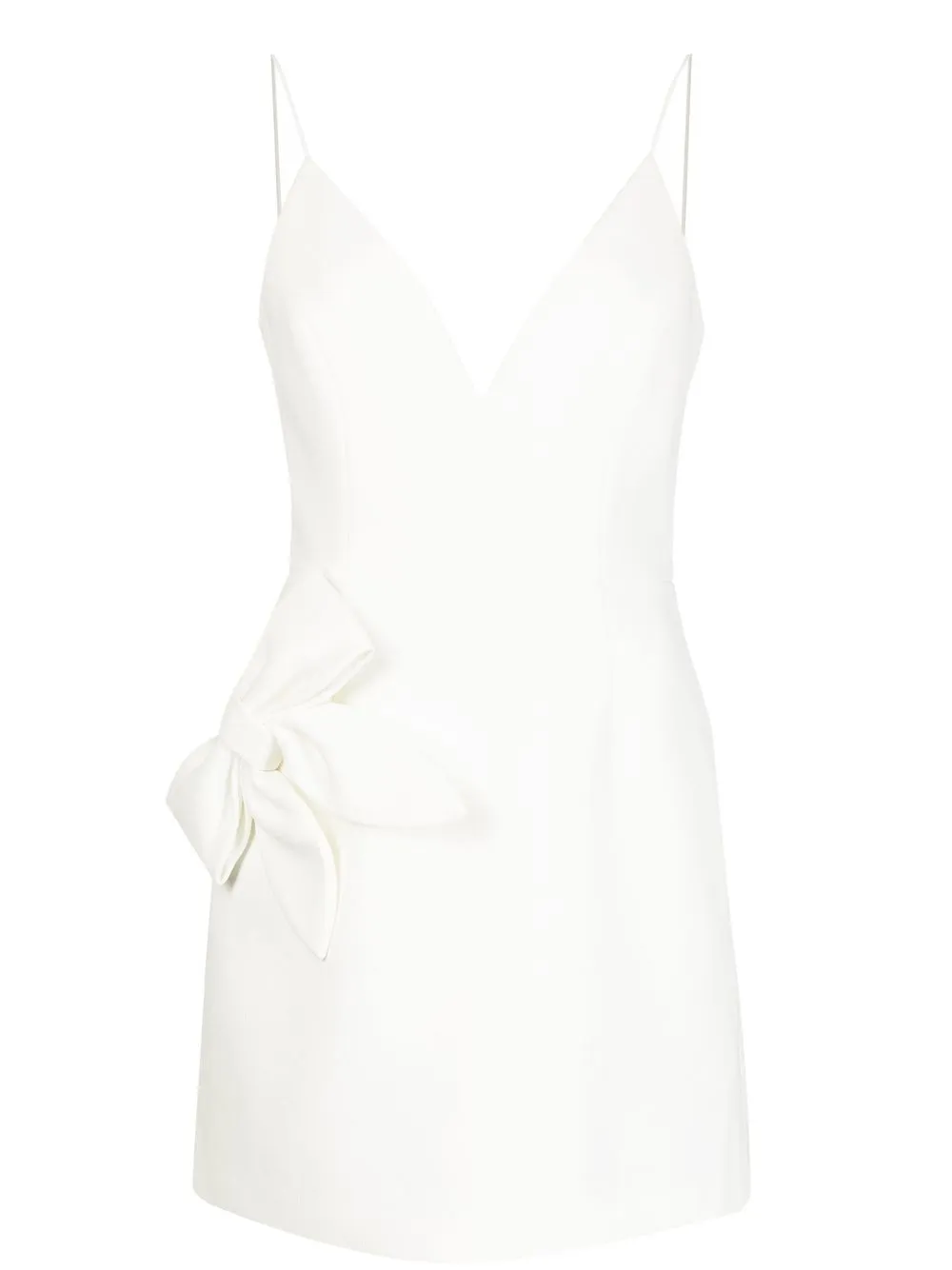 

Rebecca Vallance Pierson bow-appliqué mini dress - White