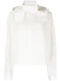 Goen.J cropped hooded jacket - White