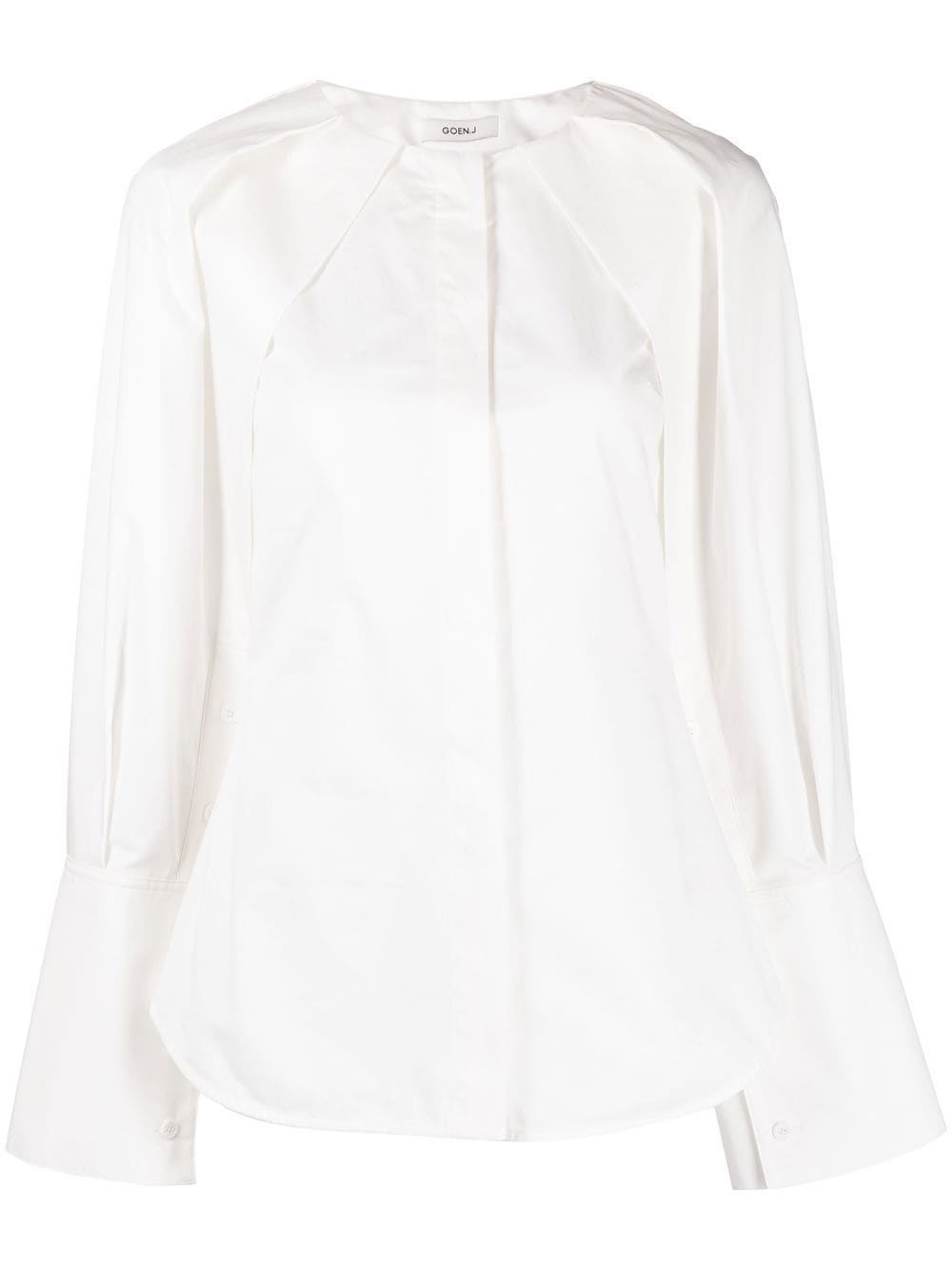 Goen J Button Up Blouse In White