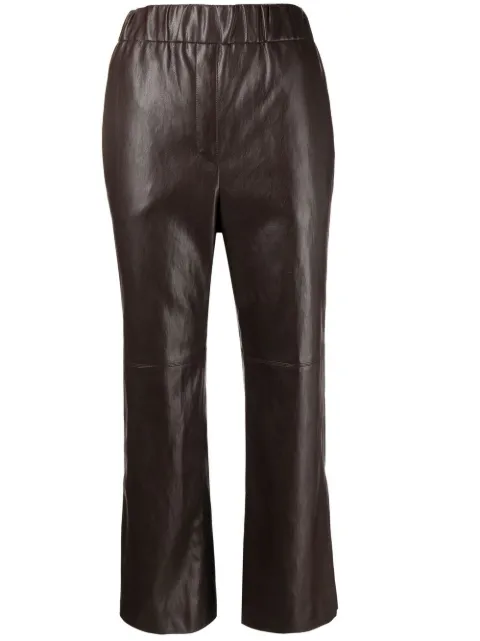 Goen.J pantalones capri con tiro alto