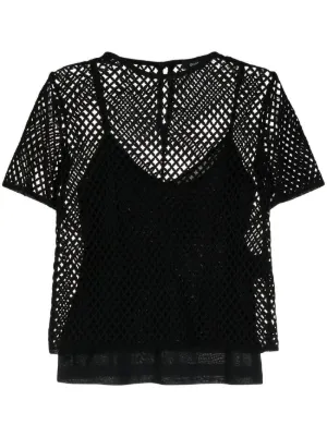 Nanushka Crino T-shirt | Black | FARFETCH