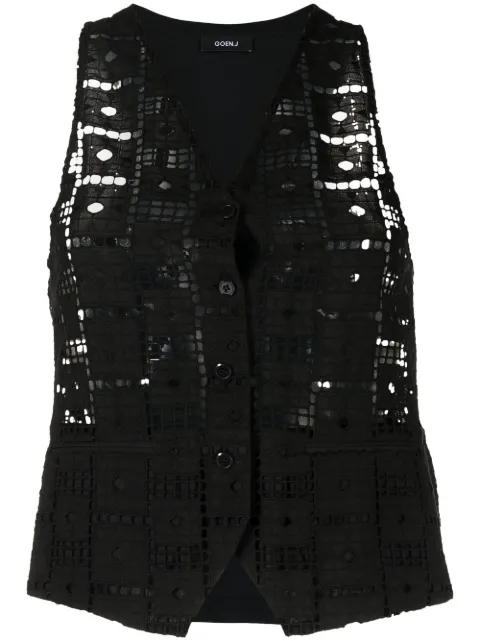 Goen.J cut out-detail vest