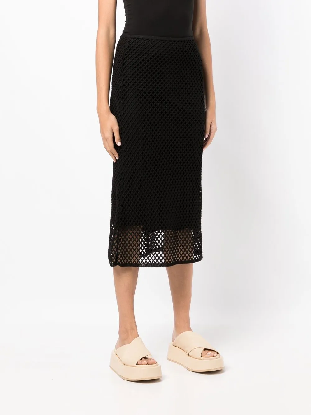 A-Line Mid-Length Skirt