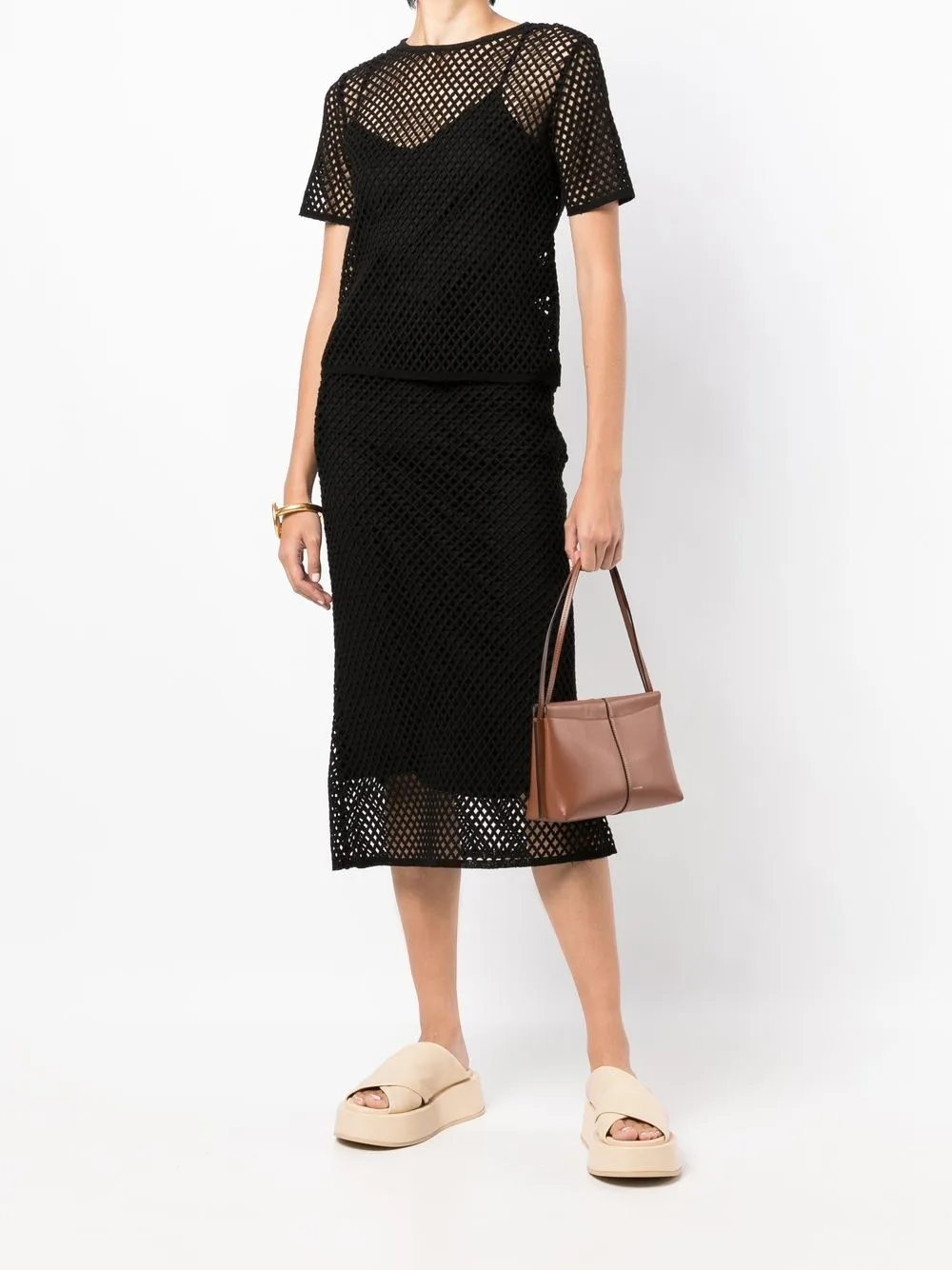 Goen.J A-line mid-length skirt | A-Line Skirts | Image 2