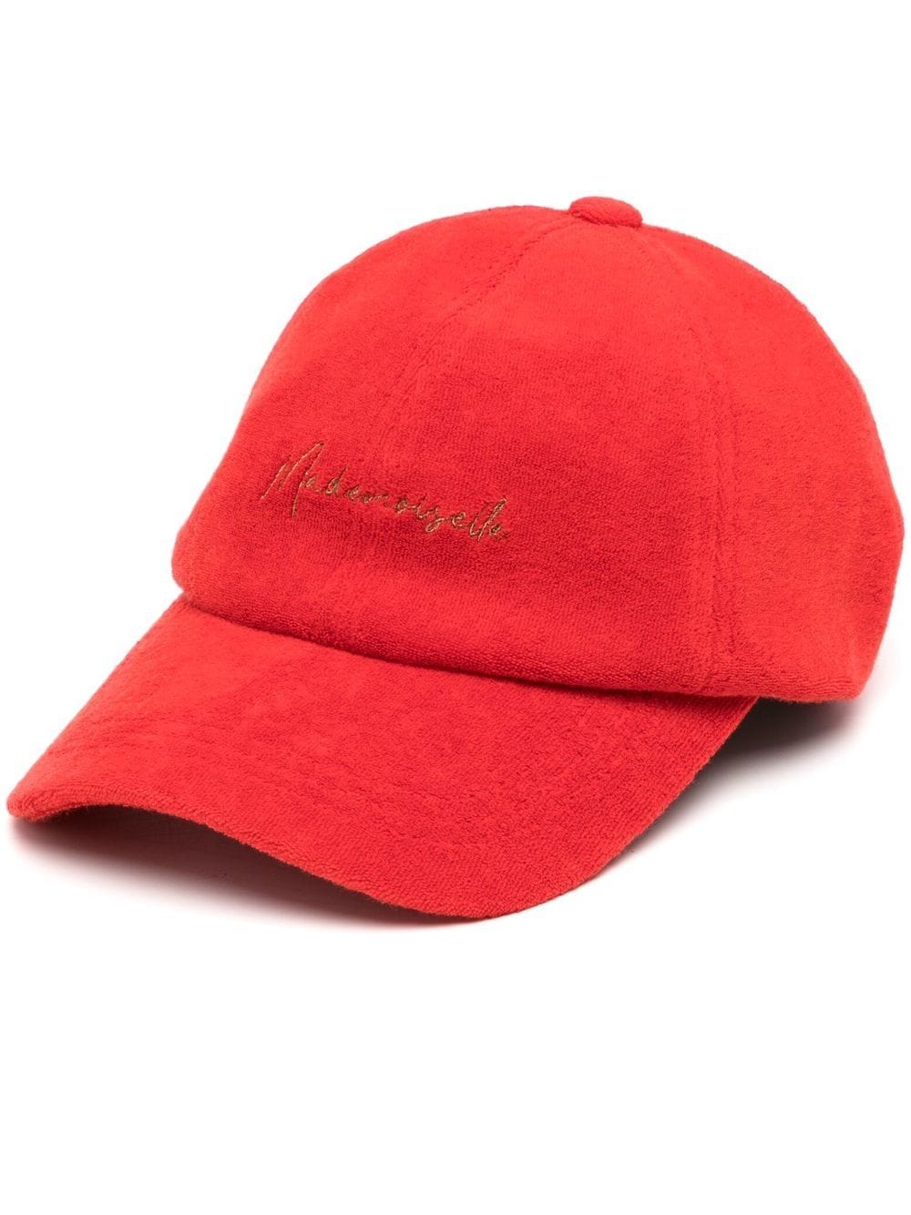 Goen J Mademoiselle Terry-cloth Cap In Red