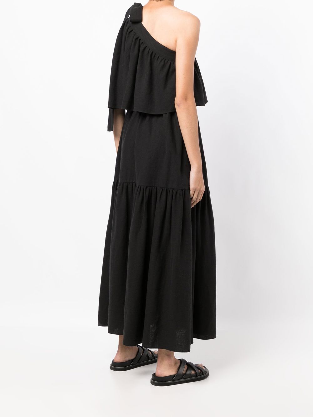 Shop Goen J One-shoulder Maxi Dress In Black