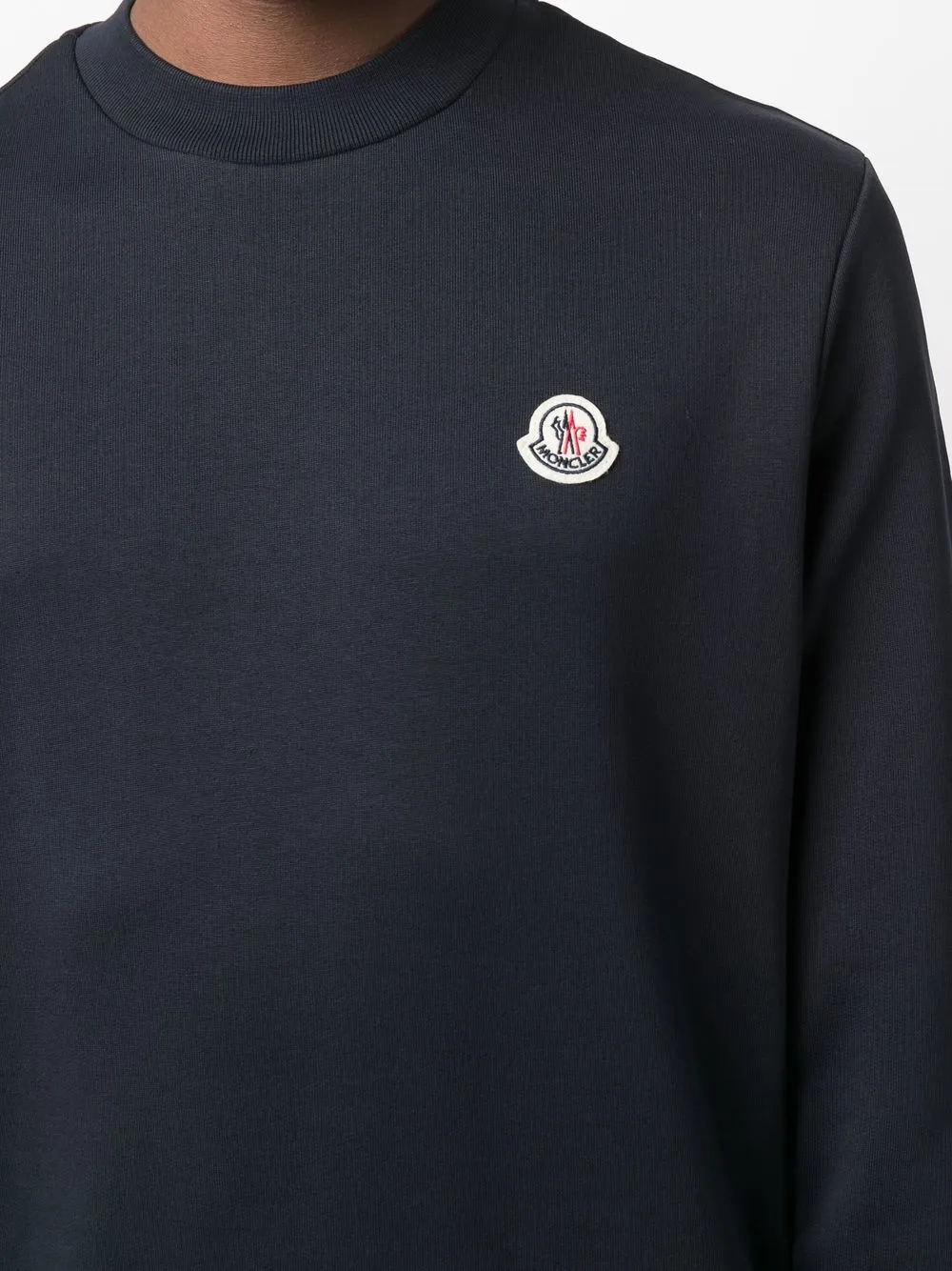Moncler Logo Patch Sweatshirt - Farfetch