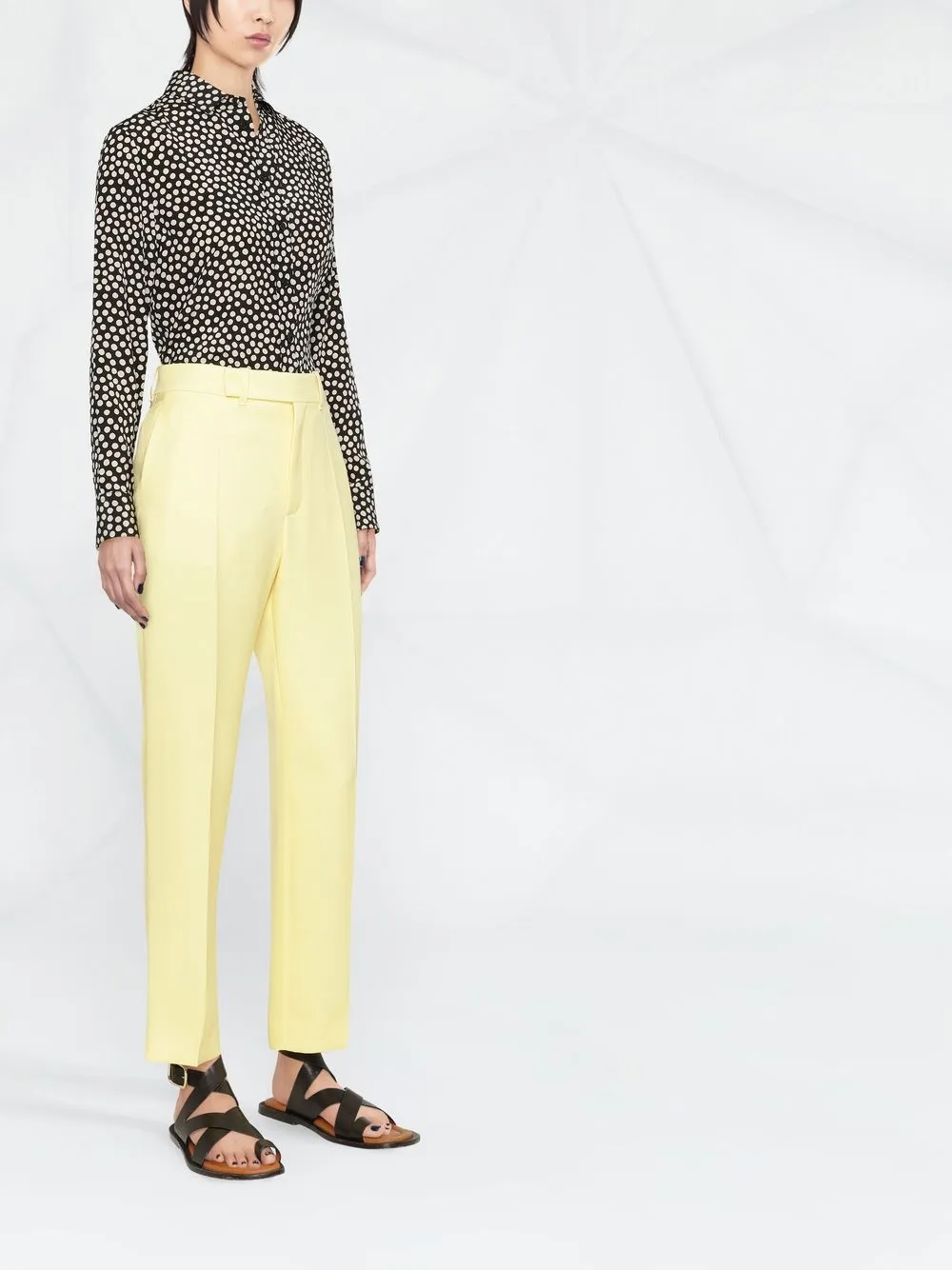 Chloé Slim-fit pantalon Geel