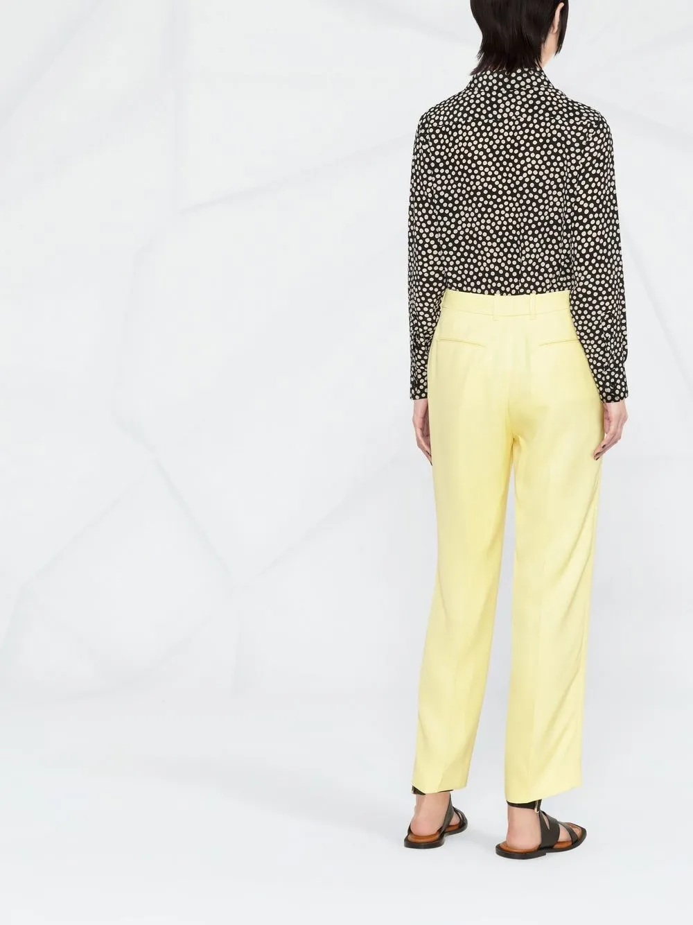 Chloé Slim-fit pantalon Geel
