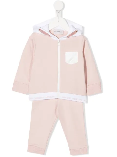 Moncler Enfant logo-print detail tracksuit set