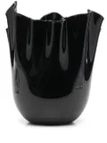 Venini draped ceramic vase - Black