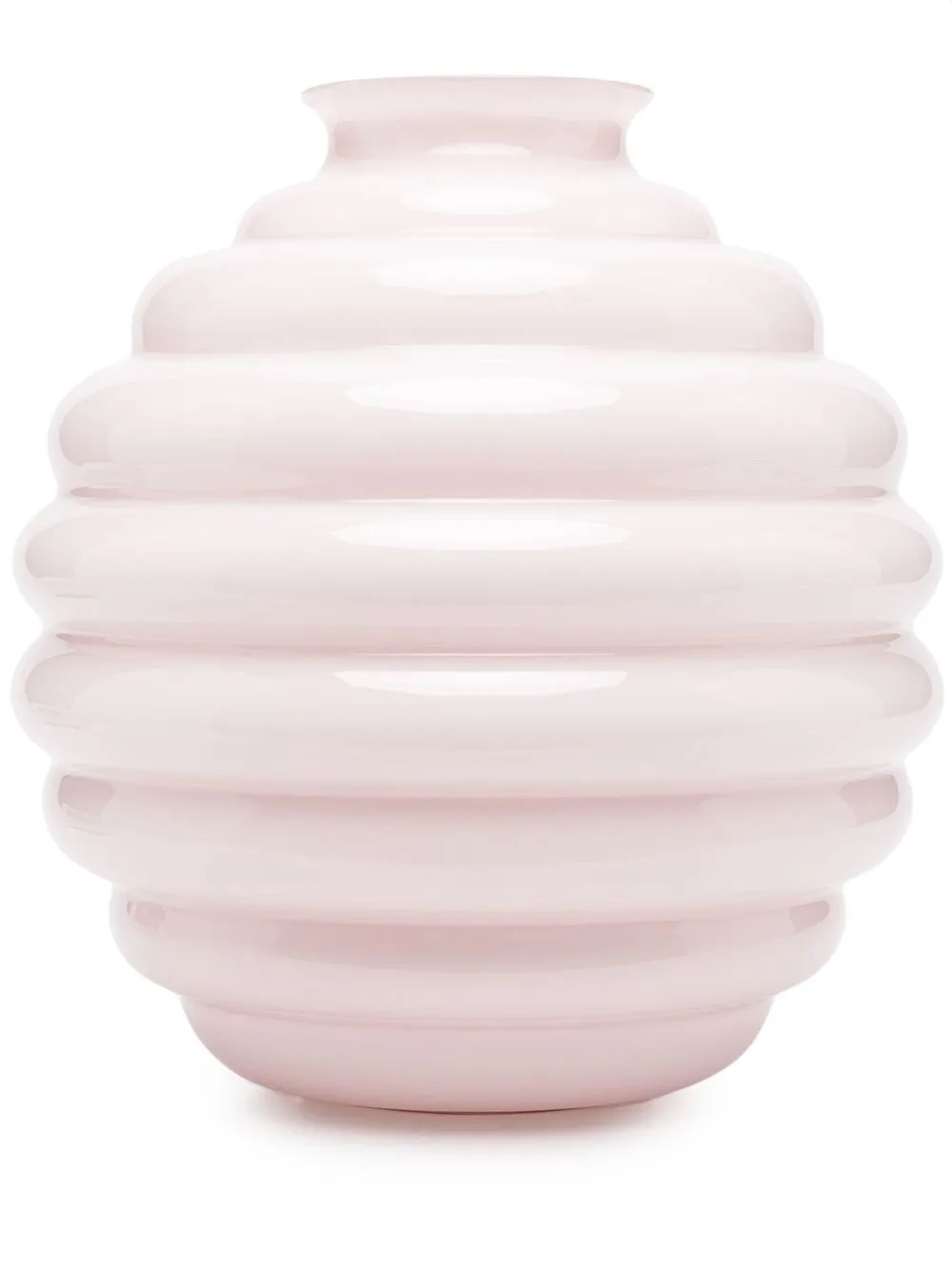 

Venini ridged glass vase - Pink