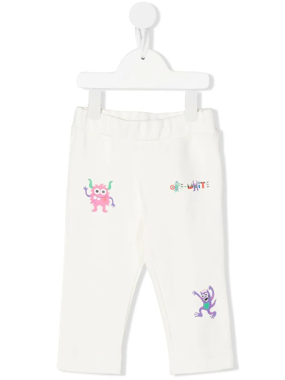 

Off-White Kids leggins con logo estampado - Blanco
