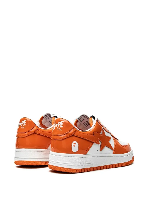 bape sneakers orange