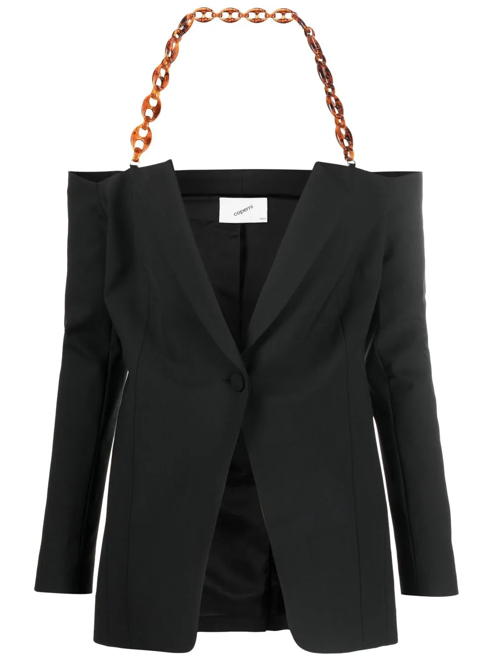 

Coperni blazer con botones y detalle de cadena - Negro