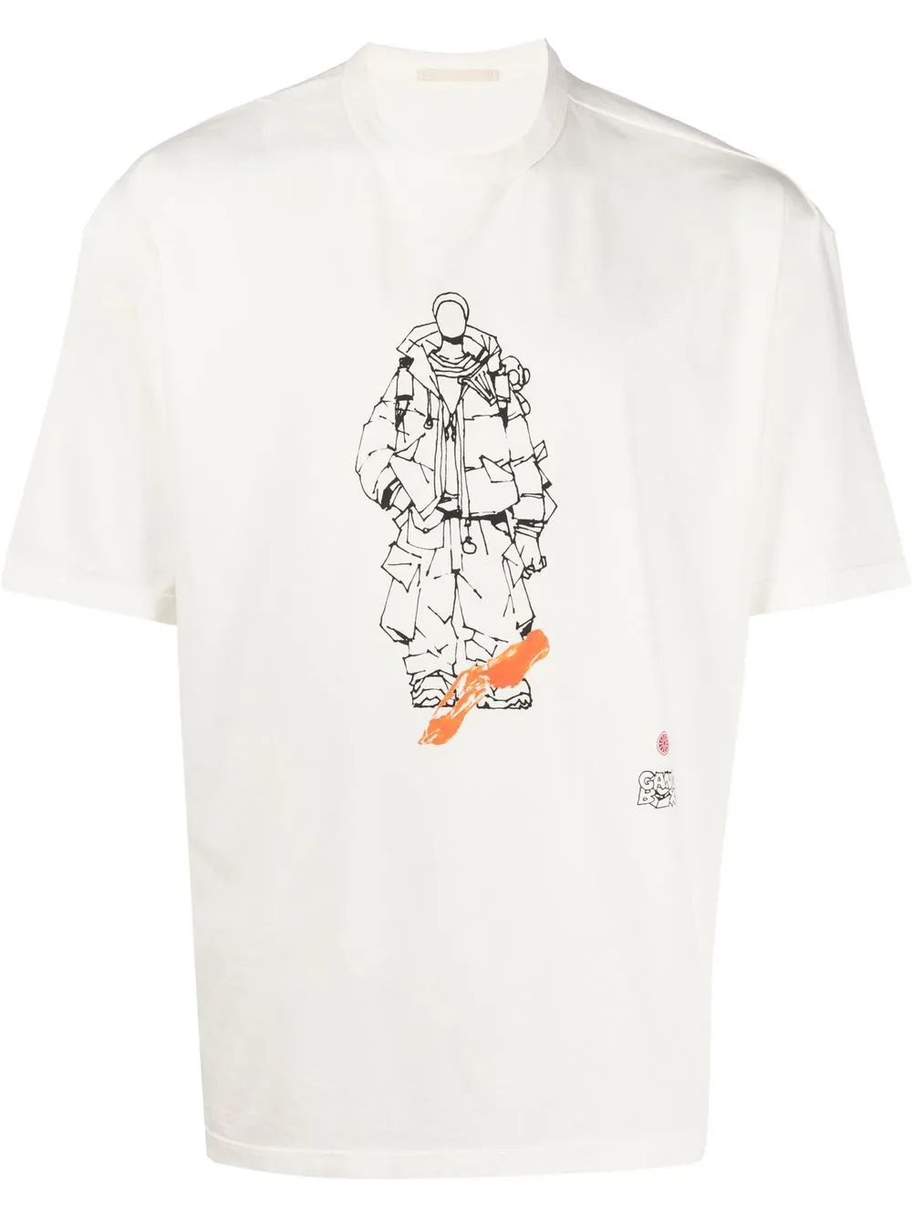 

Ten C playera con estampado gráfico - Blanco