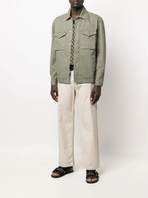 TELA GENOVA chest-pocket Shirt Jacket 