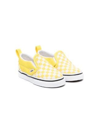 Baby yellow sales checkered vans